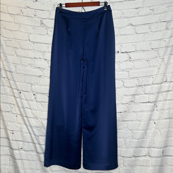 Trina Turk Blue Wide-Leg Pants Size 4 Excellent Condition - Picture 2 of 11